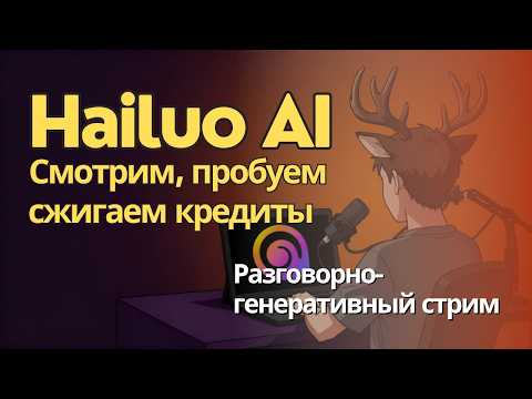 Стрим по Hailuo AI - генерируем видео из того, что есть. Генеративно-разговорный стрим Стрим по Hailuo AI - генерируем видео из того, что есть. Генеративно-разговорный стрим
