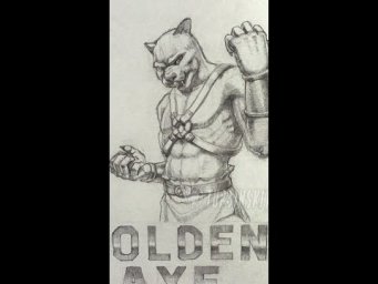 Golden Axe Сhronos fanart pencil drawing process #shorts