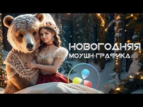 Новогодняя моушн-графика в Davinci Resolve