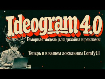 Ideogram 4.0 - локальная модель для типографики, плакатов, постеров, превьюх. Честный обзор