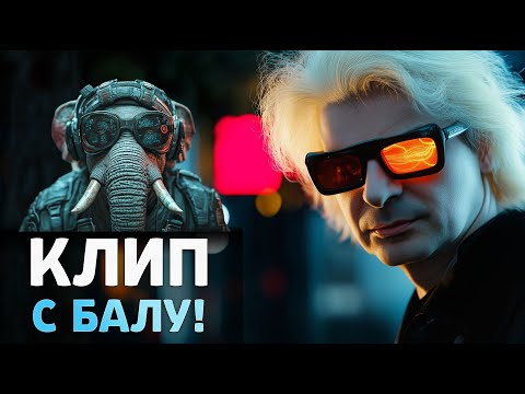 Создал новый клип при помощи нейросетей с басистом группы КОРОЛЬ И ШУТ