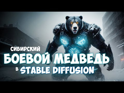 Делаем БОЕВОГО МЕДВЕДЯ из Сибири в Stable Diffusion  #stablediffusion #нейросеть