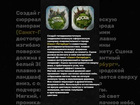 Как создать трендовый "Земной шар с городом" с помощью бота @yes_ai_bot в Telegram