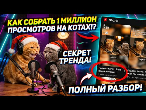 1 млн Просмотров на ИИ‑котах &mdash; Полный ГАЙД (Veo3, SyntX, CapCut)
