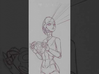 Figure drawing practice in photoshop #art #digitalpaint #animedrawing Roboanime