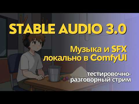 Stable Audio 3.0 - проверяем локальную модель для генерации музыки и SFX. Стрим Stable Audio 3.0 - проверяем локальную модель для генерации музыки и SFX. Стрим