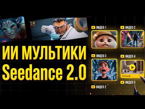 ИИ МУЛЬТИКИ 2026 с новой моделью SEEDANCE 2.0 ИИ МУЛЬТИКИ 2026 с новой моделью SEEDANCE 2.0