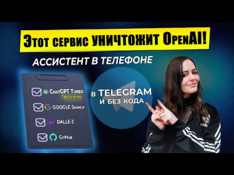 Telegram Ассистент с выходом в Интернет  ChatGPT 4-O (БЕСПЛАТНО)  Dalle-3  Google  Coze AI 2024