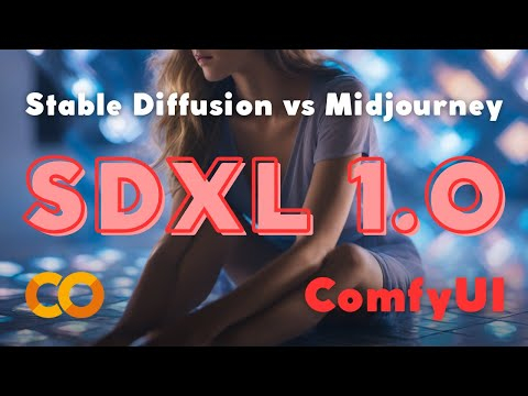 SDXL 1.0 vs Midjourney 5.2 - кто лучше  Запускаем новую модель Stable Diffusion в ComfyUI