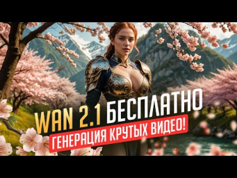 Генерация видео WAN 2.1 БЕСПЛАТНО, УСПЕЙ, ПОКА НЕ ЗАКРЫЛИ