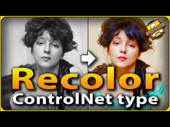 Окрашивание и реставрация старых фотографий / ControlNet type Recolor / Плюс полезные ссылки