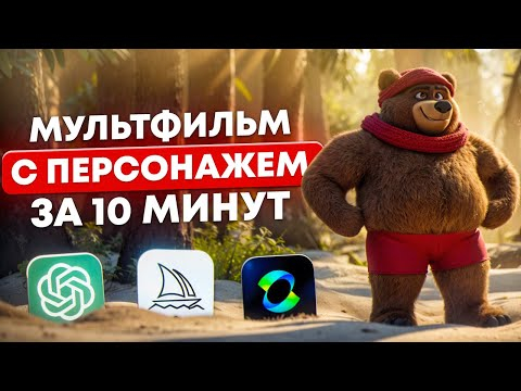 Midjourney + Kling Ai: ИНСТРУКЦИЯ, Как создать Мультфильм с повторяющимся персонажем в нейросетях