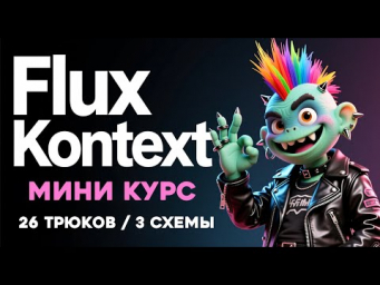 Flux Kontext - 26 приемов - 3 схемы - мини курс
