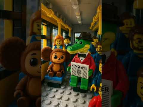 Крокодил Гена и чебурашка.  #ии #animation #нейросети