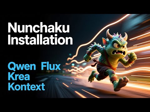 Установка Nunchaku - Qwen Krea Flux Kontex (comfyui)
