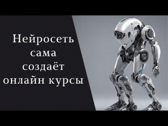Нейросеть сама создаёт онлайн курсы
