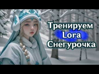Train Lora Rus Snow Maiden. Тренируем Lora Снегурочку