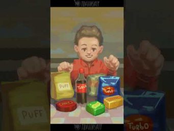 Inktober 2024 №11 - "Snacks" #painting #inktober2024 #drawing