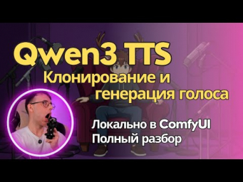 Qwen3-TTS - мощная модель для клонирования и генерации голоса локально на твоем компе.