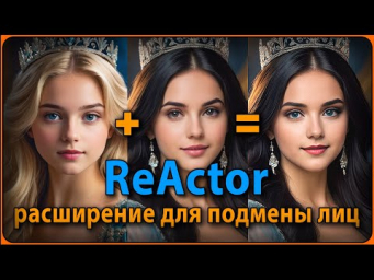 ReActor для фотографий / Подмена лиц / Face swap