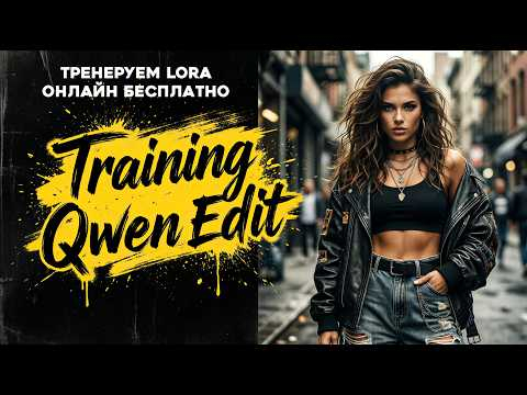 Тренируем Lora Qwen Edit бесплатно