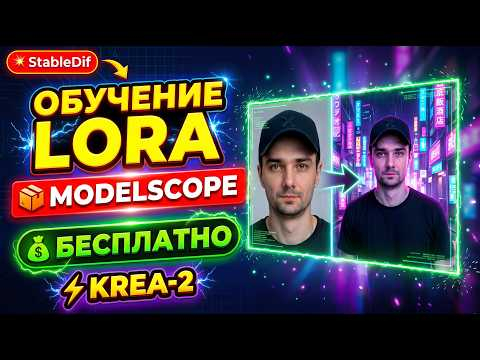 Обучение Krea2 Lora онлайн бесплатно на Modelscope