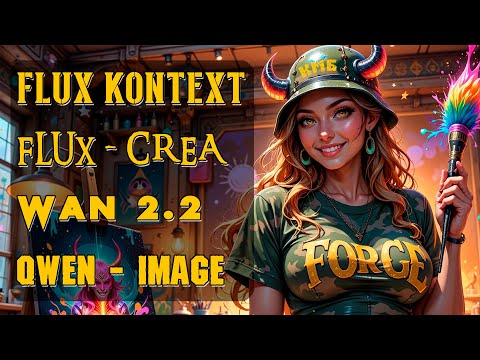 FLUX KONTEX - промпты и лайфхаки, KREA - FLUX, QWEN - IMAGE, WAN 2.2 - разбор нейросетей лета 2025
