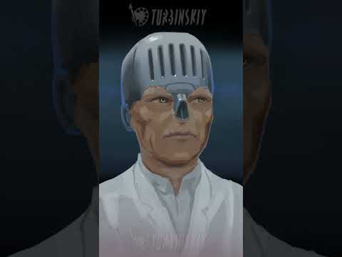 Cyborg photoshop painting "Doc" #art  #drawing #digitalpaint