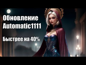 Быстрее на 40% / Обновление Automatic1111 / Stable Diffusion