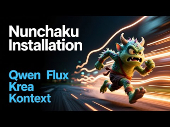 Установка Nunchaku - Qwen Krea Flux Kontex (comfyui)