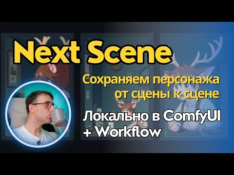 Next Scene - как сохранить персонажа и атмосферу кадра от сцены к сцене. Локально для ComfyUI. Next Scene - как сохранить персонажа и атмосферу кадра от сцены к сцене. Локально для ComfyUI.