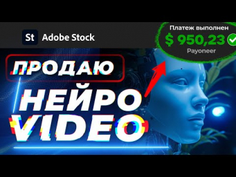Нашёл ЗАРАБОТОК на НЕЙРОСЕТЯХ и Генерации VIDEO  AdobeStock Пошаговое руководство