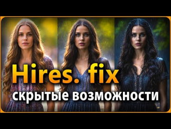 Скрытые возможности Hires fix / Расширенное руководство #stablediffusion