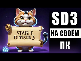 Stable Diffusion 3 MEDIUM - Как установить на ПК. Новая нейросеть