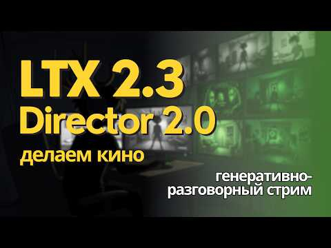LTX 2.3 Director 2.0 - делаем кино, обсуждаем новости, вопросы и общение. Стрим. Часть 1 LTX 2.3 Director 2.0 - делаем кино, обсуждаем новости, вопросы и общение. Стрим. Часть 1