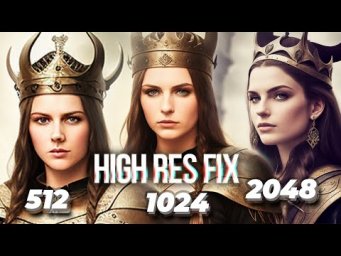 Фишки Stable Diffusion - HI RES fix или как получить высокое качество