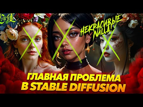 КАК ИСПРАВИТЬ ОДНОТИПНЫЕ ЛИЦА в STABLE DIFFUSION