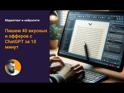 Пишем 40 вкусных офферов с нейросетью за 10 минут Пишем 40 вкусных офферов с нейросетью за 10 минут