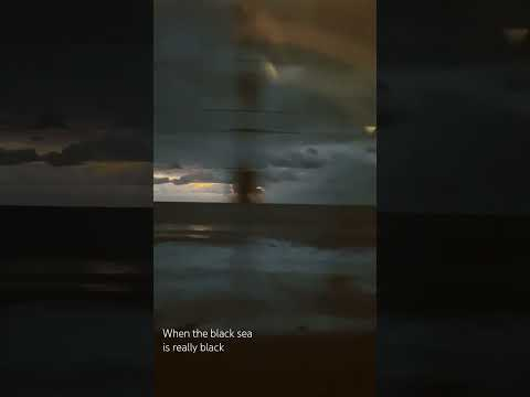 When the black sea is really black
