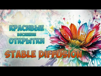 Весенние открытки в STABLE DIFFUSION  #нейросеть #stablediffusion