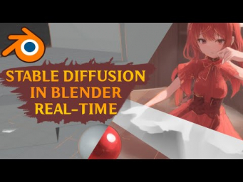 Stable Diffusion in Blender!  Нейросеть в 3D редакторе!