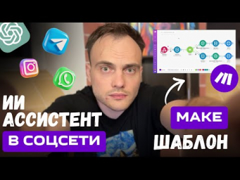 Как подключить ИИ Ассистента OpenAI к Телеграм, WhatsApp, Instagram  Шаблон интеграции в Make.com