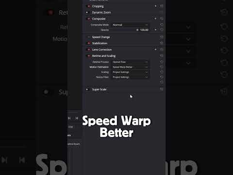 Slow motion видео при 25 fps #davinciresolve #motiongraphics #видеомонтаж